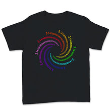 Load image into Gallery viewer, Pi Day Spiral Pi Colorful Math Teacher Student Vortex Mathematics
