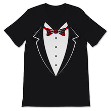 Load image into Gallery viewer, Hearts Bow Tie &amp; Suspenders Valentine&#39;s Day Tuxedo Costume Shirt Cute
