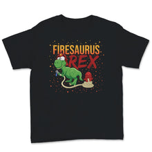 Load image into Gallery viewer, Firesaurus T Rex Kids Firefighter Dinosaur Fireman Boys Birthday
