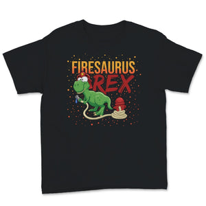 Firesaurus T Rex Kids Firefighter Dinosaur Fireman Boys Birthday