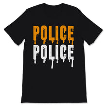 Load image into Gallery viewer, Halloween Costume Police Police Officer Blue Line Love Orange Vintage
