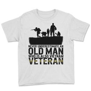 Veteran Grandpa Shirt, Never Underestimate An Old Man, Vietnam