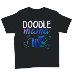 Womens Doodle Mama Shirt Cute Gift for Goldendoodle Dog Mom Fur Mama