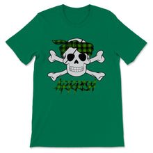 Load image into Gallery viewer, St Patrick&#39;s Day Arrrish Irish Pirate Fans Green Buffalo Plaid
