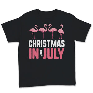 Christmas In July  Pink Flamingo Love Heart Flamingos Summer