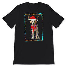 Load image into Gallery viewer, Happy Holidays Shirt, Labrador Retriever Christmas Tee, Santa
