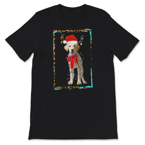 Happy Holidays Shirt, Labrador Retriever Christmas Tee, Santa