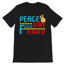 Load image into Gallery viewer, Peace Out Foster Care Shirt, Kids Tshirt, Modern Adoption Day Shirt,
