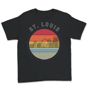Saint Louis Skyline Shirt, Vintage Retro St. Louis Missouri Downtown
