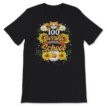 Load image into Gallery viewer, 100 Purrific Days Of School, Funny 100 Days Cat Mask Tee, Teacher And

