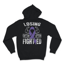 Load image into Gallery viewer, Eating Disorder Recovery Shirt Losing Isn&#39;t Option Fight Ed Purple

