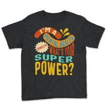 Load image into Gallery viewer, Mental Health Shirt, I'm A Mental Health Counselor Suicide Prevention - Youth Tee - Black
