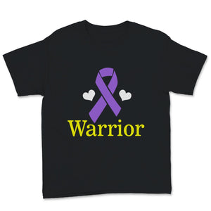 Hodgkin's Lymphoma Cancer Warrior Awareness Violet Ribbon I Wear