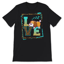 Load image into Gallery viewer, St. Bernard Love Shirt, Lazy St. Bernard Puppy Slobbers, Sleeping Dog
