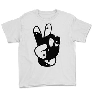 Peace Sign Hand, Peace Sign YinYang, Peace Sign Shirt, Hand Peace