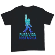 Load image into Gallery viewer, Pura Vida Costa Rica Shirt, Surfing Tee, Shaka Sign Bigfoot Lover
