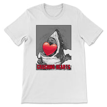 Load image into Gallery viewer, Crushing Hearts Shirt Kids Valentine&#39;s Day Shark Boys Gift
