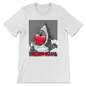 Crushing Hearts Shirt Kids Valentine's Day Shark Boys Gift