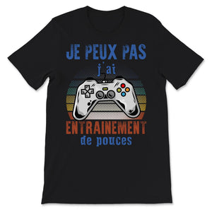 Tee Shirt Pour Hommes Garçon Gaming T-shirt Je Peux Pas J'ai