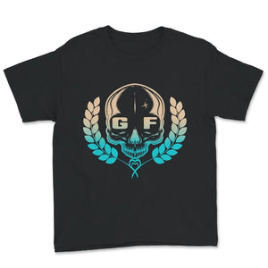 Celiac Disease Shirt, Gluten Free Skull Warrior, Celiac Disease