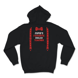 Valentines Day Shirt Cupid's Favorite English teacher Funny Red Bow