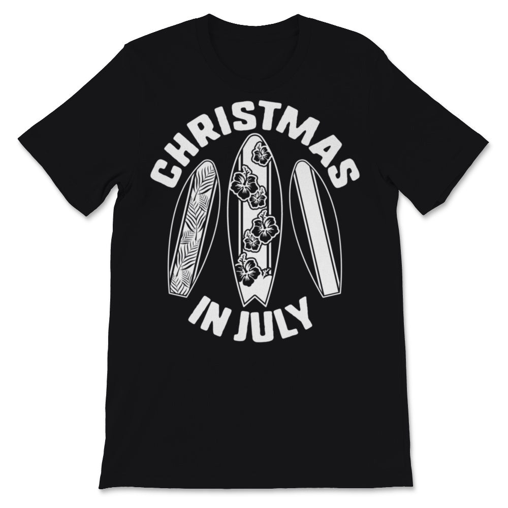 Christmas In July Surf Boards Surfing Waves Beach Summer Celebration