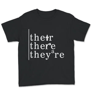 their there they're, english teacher shirt for women, english teacher