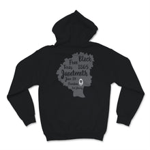 Load image into Gallery viewer, Juneteenth Shirt, Black Women Gift, Natural Hair Afro Word Art, Afro

