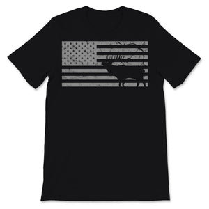 Elk Hunting Vintage USA American Flag Gift For Bow Hunters Men Hunt