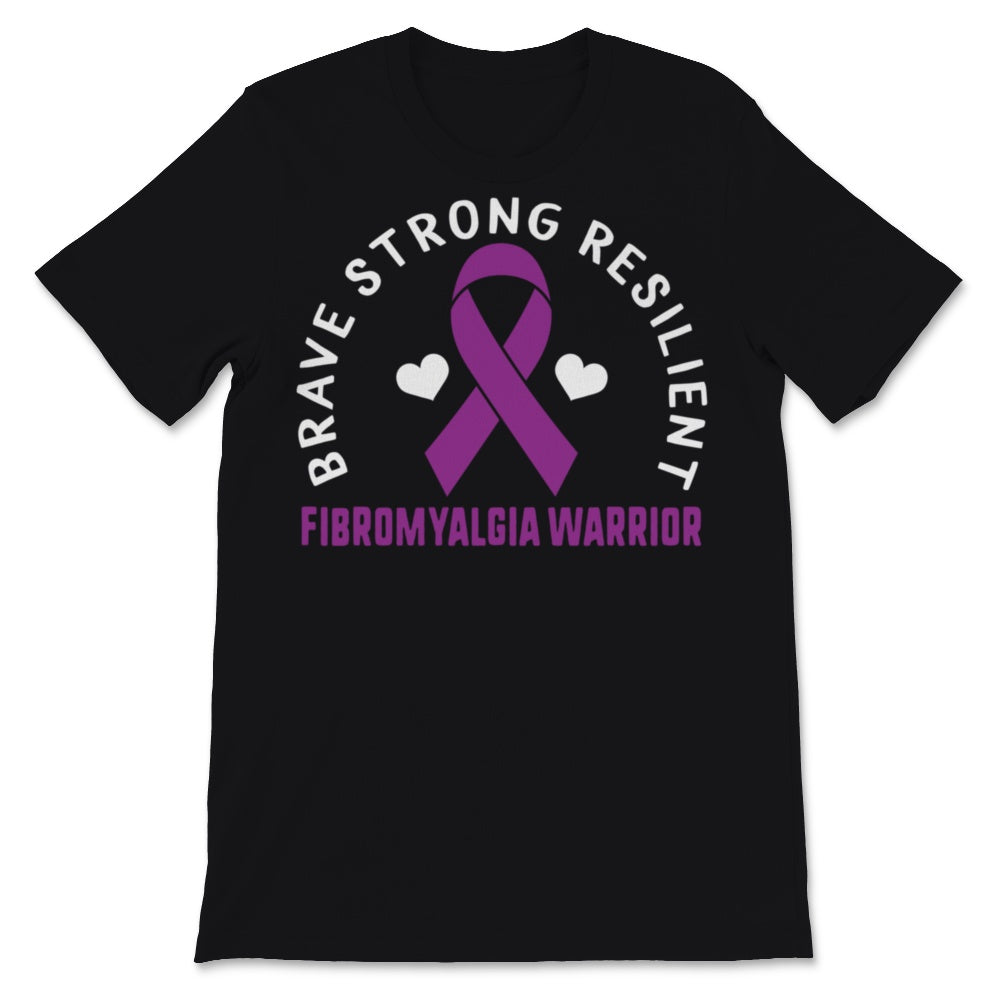 Fibromyalgia Awareness Brave Strong Resilient Chronic Disease Warrior