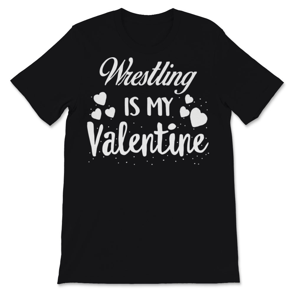 Valentines Day Kids Red Shirt Wrestling Is My Valentine Son Funny
