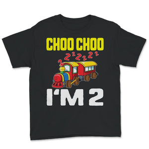 2nd Birthday Shirt, I'm Two Train 2nd Birthday Gift, Train Birthday