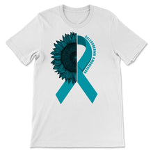 Load image into Gallery viewer, Scleroderma Awareness Sunflower Teal Ribbon June Systemic Sclerosis
