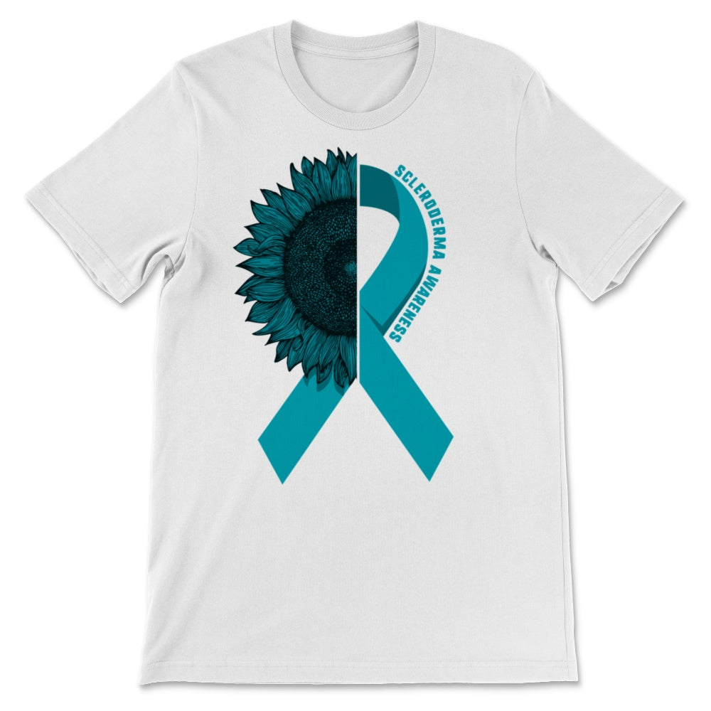 Scleroderma Awareness Sunflower Teal Ribbon June Systemic Sclerosis