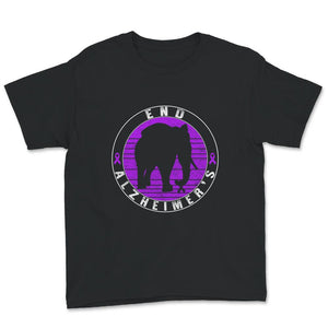 Alzheimer's  Awareness Shirt, End Alzheimer's Elephant, Dementia
