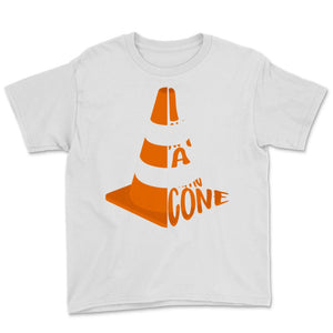 I Am A Traffic Cone Orange Costume Easy Simple Halloween Costume