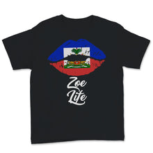 Load image into Gallery viewer, Zoe Life Lips Haitian Pride Perfect Haiti Flag Day Celebration May
