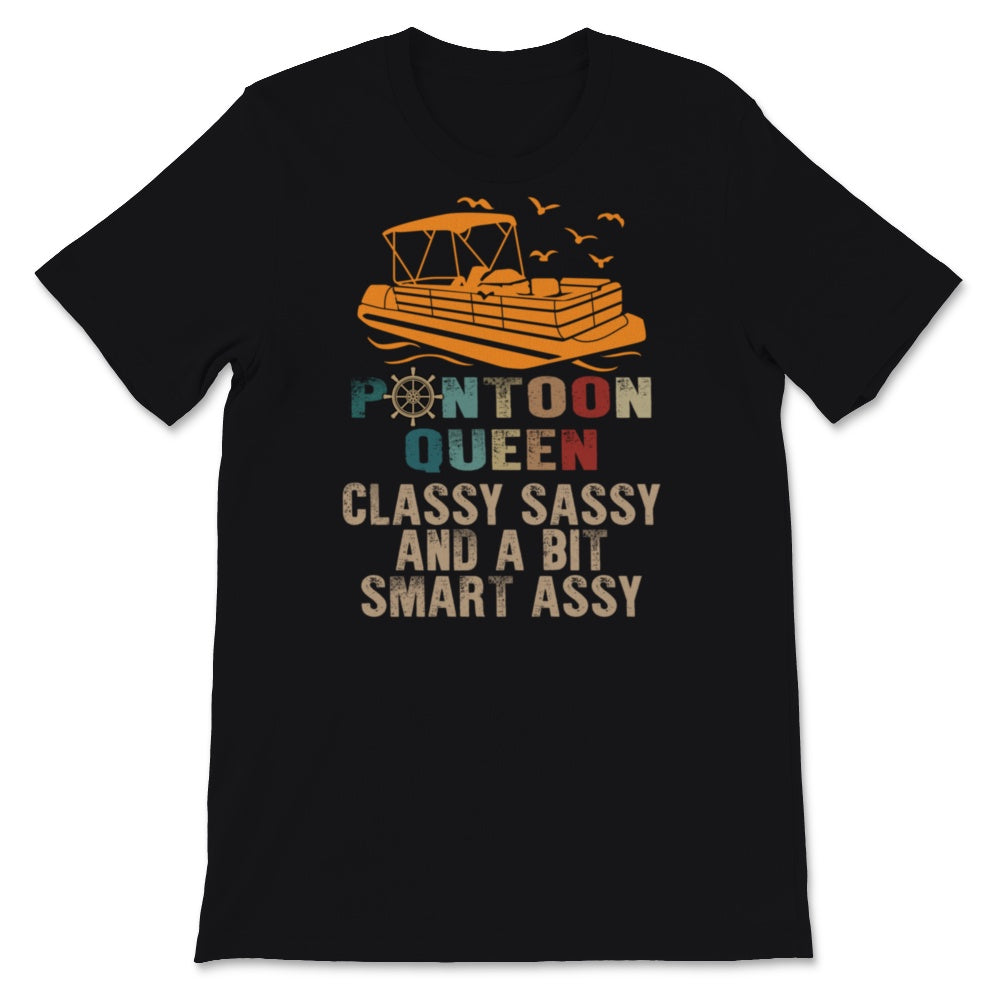 Pontoon Queen Shirt, Funny Boating Gift For Her, Mother's Day Gifts