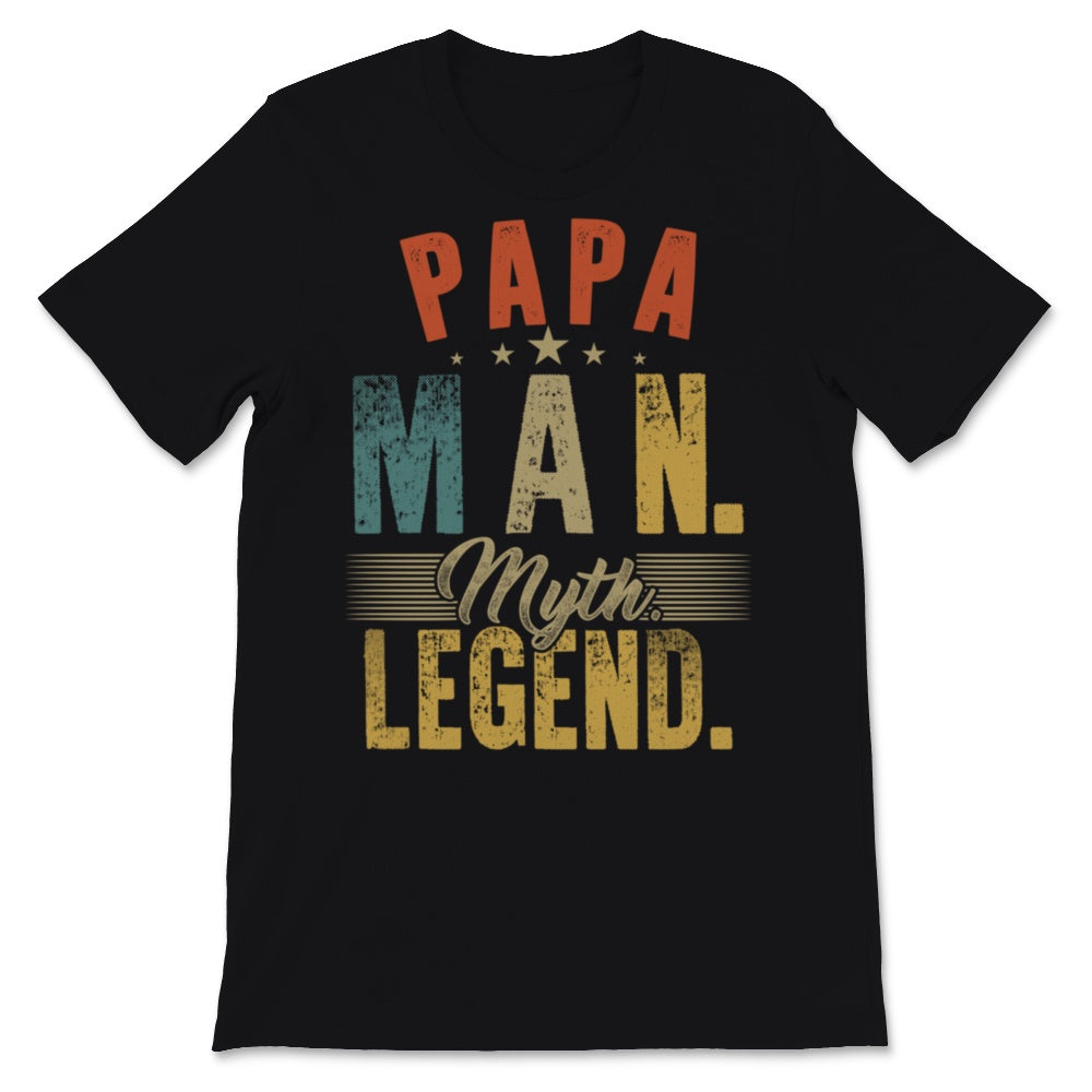 Vintage Papa Man Myth Legend Father's Day Dad Daddy Grandpa Love