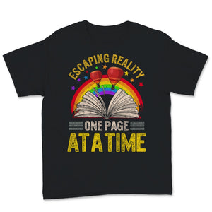 Escaping Reality One Page At A Time Shirt, Book Lover, Librarian Gift