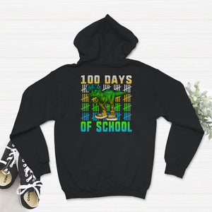 100 Days Of School Shirt, 100 Days Of School Dinosaur T-Rex Tee,