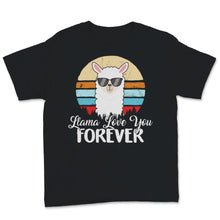 Load image into Gallery viewer, Llama Love You Forever Vintage Valentine&#39;s Day Teacher Sunglasses
