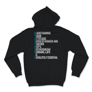 MG Awareness Shirt, Myasthenia Gravis Acrostic Maintaining Your