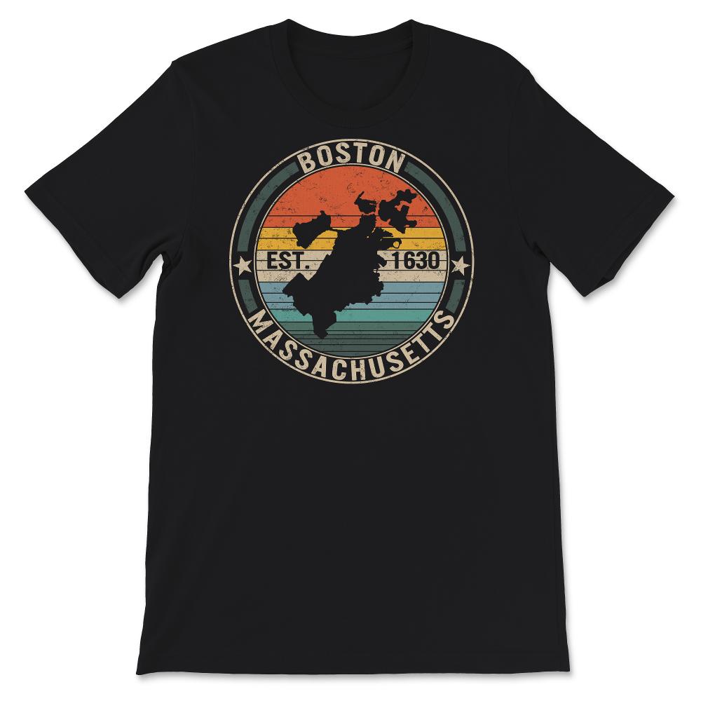 Boston Massachusetts Shirt, Est. 1630 Souvenir Gift Tee, Boston City