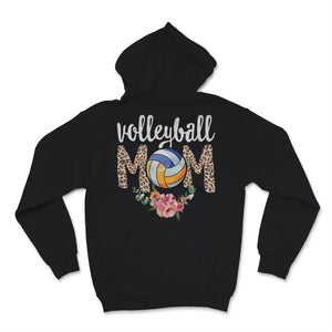Volleyball Mom Leopard Trendy Print Floral Sport Daughter Son Player