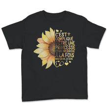 Load image into Gallery viewer, Infirmière Tee Shirt Cadeau Pour Femmes Tournesol C&#39;est Compliqué
