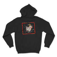 Load image into Gallery viewer, Happy Holidays Shirt, Cute Cow Christmas Tee, Santa Cow Reindeer
