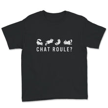 Load image into Gallery viewer, Chat T-shirt, Chat Roule, Mignon Chaton Tee shirt Pour Femmes Enfants
