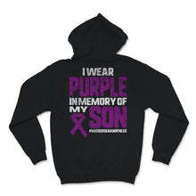 Load image into Gallery viewer, I Wear Purple In Memory Of My Son Overdose Awareness Purple Ribbon
