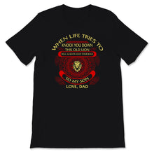 Load image into Gallery viewer, To My Son Boy Love Heart Lion Dramatic Support Letter From Dad Daddy
